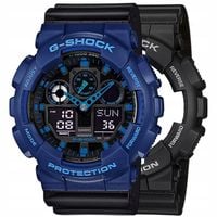 ZESTAW G-SHOCK GA-100-1A2ER NIEBIESKI CZARNY