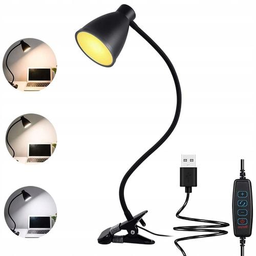 Lampka Lampa LED Biurkowa Kreślarska Na Klips Regulacja Światła 40xLED na Arena.pl