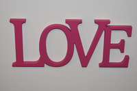 Napis 3D  LOVE