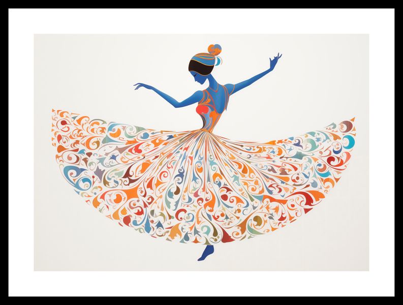 Plakat 42x29,7cm Wirująca Balerina zdjęcie 3