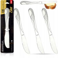 KPL. NOŻY OBIADOWYCH LISA 3SZT STAL NIERDZEWNA NÓŻ STOŁOWY WYSOKA JAKOŚĆ