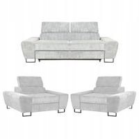 Zestaw mebli wypoczynkowych salonu Savio Sofa 2os fotele beż