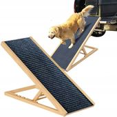 Drewniane schody dla psa o długości 100 cm Rampa dla psa z regulacją