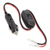 Wtyczka zapalniczki z włącznikiem i przewodem 50 cm ze złączkami