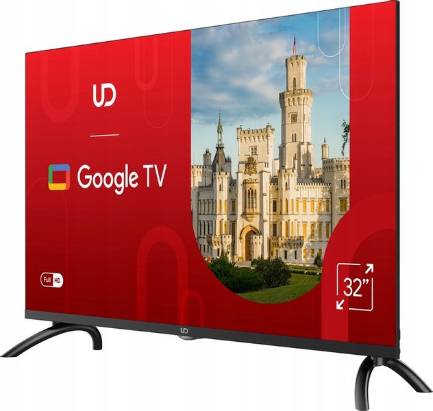 TELEWIZOR UD 32 CALE FULL HD LED GOOGLE SMART TV DVBT HEVC BLUETOOTH WIFI zdjęcie 8