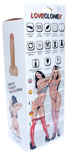 Dildo Rotacyjne Z Cyber Skóry - Loveclonex Neptun 8" na Arena.pl