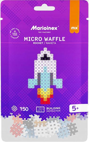 Marioinex Micro Waffle 150 elementów RAKIETA/statek kosmiczny obraz puzzle zdjęcie 6