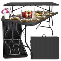 Stół Cateringowy Ogrodowy Bankietowy Walizka Składany Duży 180x74x74cm