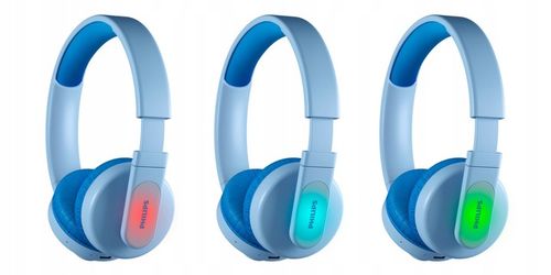 Philips bezprzewodowe słuchawki dla dzieci TAK4206 niebieskie na Arena.pl