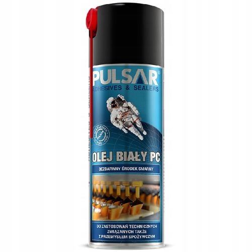 OLEJ BIAŁY PULSAR BEZBARWNY ŚRODEK SMARNY SPRAY 400 ml na Arena.pl