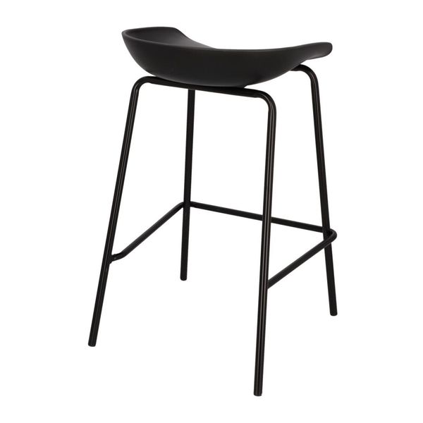 Stołek barowy Grego czarny 65 cm zdjęcie 6