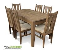 Stół i krzesła, jadalnia, kuchania, krzesło, dąb lefkas, salon