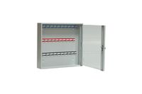 Szafka na klucze SK 30/S z haczykami mocowanymi na stałe przeszklona