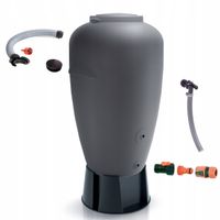 Zbiornik AQUACAN 440 l + przyłącza, podstawa | Szary, Pojemność: 440 l, Wymiary 76x82x126 cm, Kolor Szary, Waterform, Prosperplast