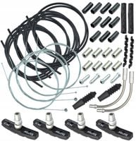 MAXI zestaw linki pancerze końcówki na cały rower