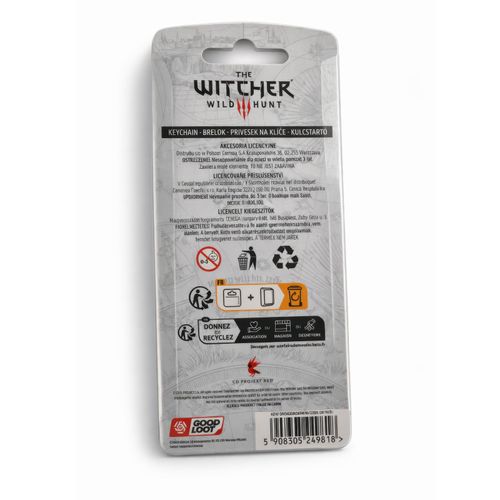 Wolf Medallion | 8 cm | Metal | Brelok Gamingowy | Witcher na Arena.pl