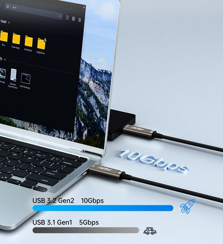Kabel USB-C do USB-C GeoHN.G 10 m światłowodowy 10Gbps POWYSTAWOWY na Arena.pl