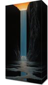 Obraz 20x40cm Wodospad Światła