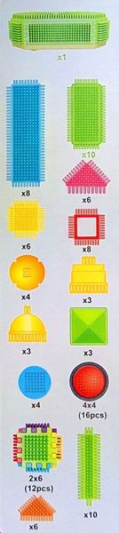 KLOCKI WAFLOWE KONSTRUKCYJNE 38 SZT zdjęcie 2