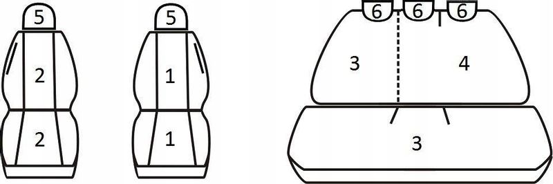 Pokrowce miarowe do Opel Corsa D (2006-2014r) 2/1 zdjęcie 2