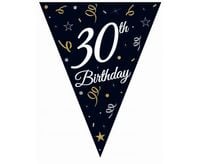 Girlanda papierowa flagi 30 urodziny trzydziestka 270cm