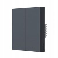 Przełącznik Podwójny bez Neutral Aqara Smart Wall Switch H1 Szary Zigbee 3