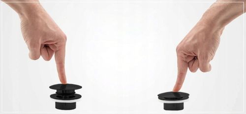 Korek Umywalkowy KLIK-KLAK Czarny Uniwersalny do Umywalki Automatyczny REA na Arena.pl