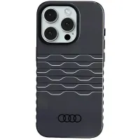 audi iml magsafe case iphone 15 pro 6.1 czarny/black hardcase