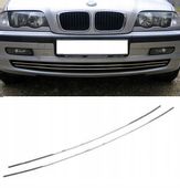 BMW 3 E46 98-01 Listwy CHROM GRILL Zderzak Atrapa