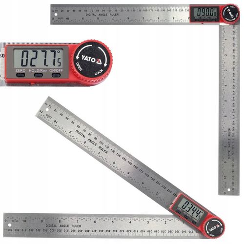 YATO KĄTOMIERZ CYFROWY ELEKTRONICZNY KĄTOWNIK LCD na Arena.pl