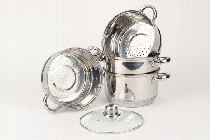Garnki do Gotowania na Parze Parowar 5elm 3L. 20cm zdjęcie 9