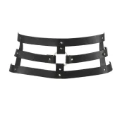 bijoux indiscrets maze wide belt black - szeroki pas z wegańskiej skory