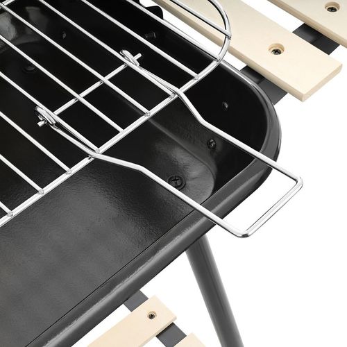 Grill węglowy ogrodowy na kółkach z 3 półkami na Arena.pl