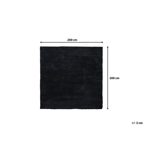 Dywan 200 x 200 cm czarny DEMRE na Arena.pl