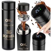 KUBEK TERMICZNY Z GRAWEREM LED PREZENT NA URODZINY PREZENT NA WALENTYNKI