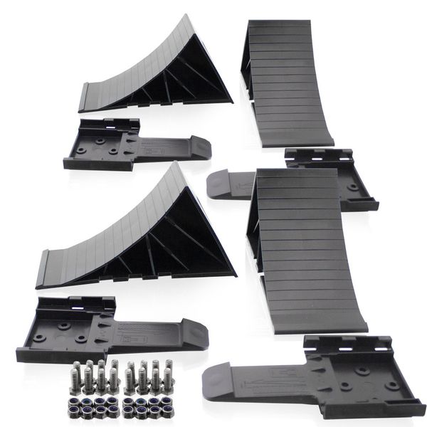 4 kliny pod koła do przyczep samochodowych z uchwytem do 1,6T zdjęcie 1