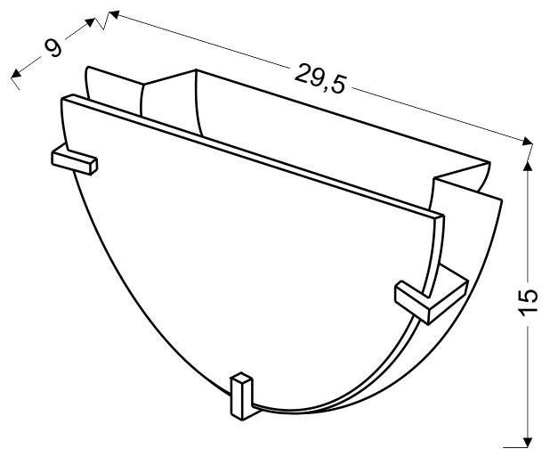 Fikus plafon 0,5 1x60W E27 chrom zdjęcie 2