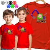 KOSZULKA DZIECIĘCA - NA DZIEŃ KROPKI TRAKTOR CIĄGFNIK KROPKA - 110 XS