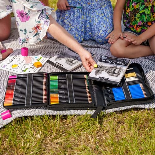 Zestaw Kredek Ołówkowych ARTYSTYCZNE PROFESJONALNE 100 Elementów na Arena.pl