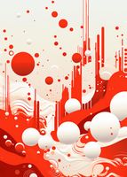 Plakat 50x70cm Krwiście Czerwone Wibracje