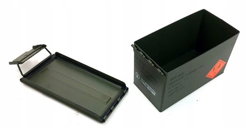 SKRZYNKA SKRZYNIA METALOWA PO AMUNICJI WOJSKOWA M2A1 NATO JAK NOWA na Arena.pl