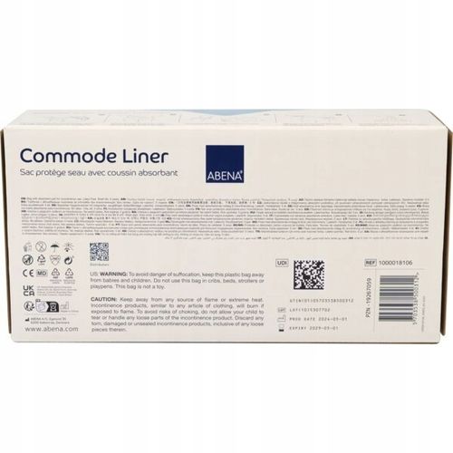 Worki toaletowe z wkładem chłonnym ABENA Commode Liner 20 szt. na Arena.pl