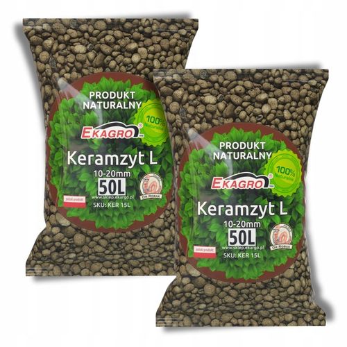 Keramzyt ogrodniczy do drenażu gruby doniczkowy hydroponika 2 x 50 L na Arena.pl