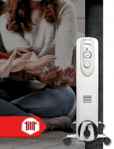 Grzejnik Elektryczny Olejowy Szybko Grzeje 2500W Energooszczędny MOCNY na Arena.pl