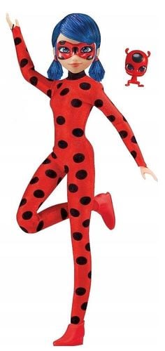 DUŻA LALKA MIRACULOUS BIEDRONKA I CZARNY KOT 27 CM KWAMI na Arena.pl