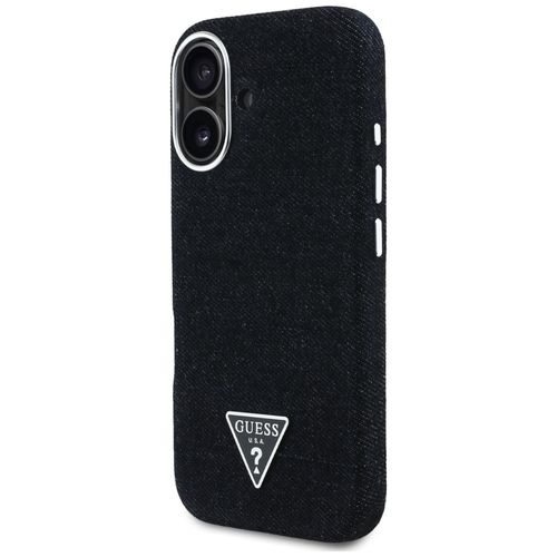 etui guess denim triangle logo magsafe   do iphone 16 czarny na Arena.pl