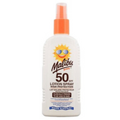 Malibu Kids Lotion Spray SPF50 Wodoodporny Spray Dla Dzieci 200ml