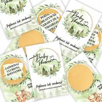 2 x Baby Shower Gra Zdrapka zdrapki Pytania i Zadania