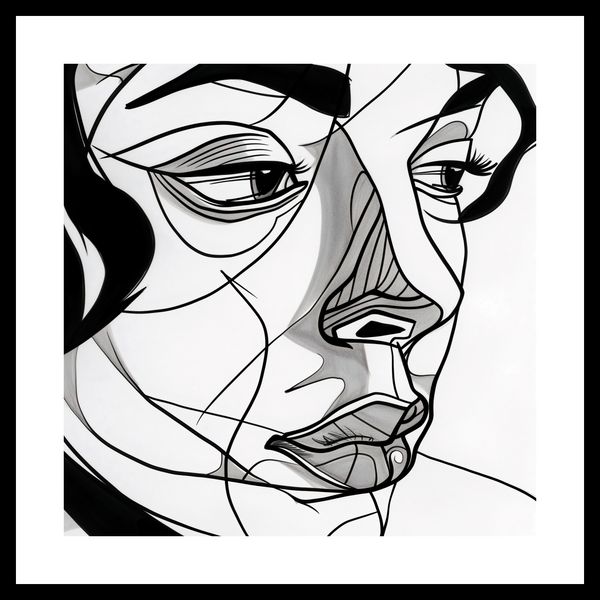Plakat 30x30cm Portret Kobiecy zdjęcie 3