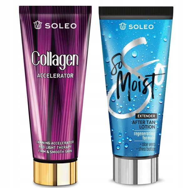 SOLEO COLLAGEN 200ml PRZYSPIESZACZ OPALANIA + GRATIS BALSAM zdjęcie 1